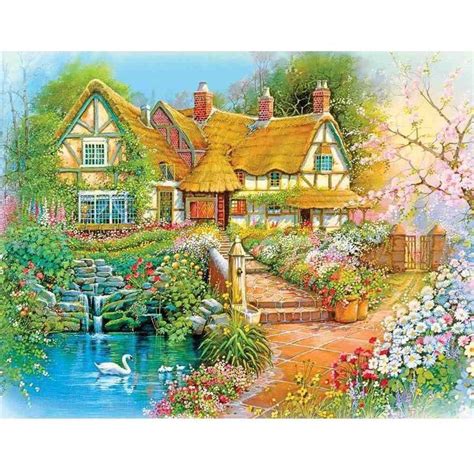 Springbok Country Cottage 500 Piece Jigsaw Puzzle