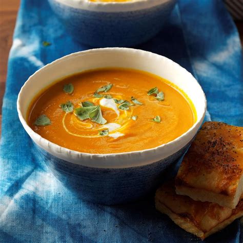 Creamy Carrot And Tomato Soup Recipe Taste Of Home