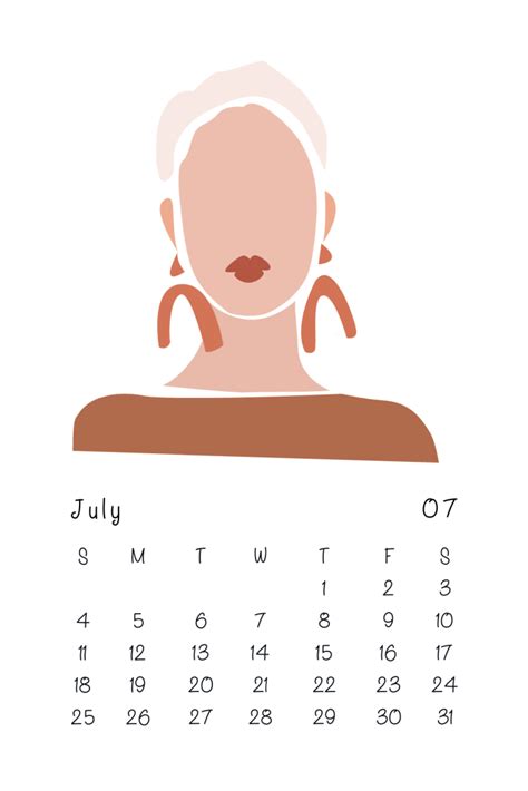 Female Art Calendar 2021 New 2021 Illustration Wall Calendar Etsy In