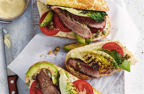 It is mostly associated with the new england region, where almost every sandwich shop has their version of a steak bomb. Griddled Steak Sandwich Recipe | Steak Recipes | Tesco ...