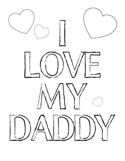 I Love You Dad Coloring Pages - GetColoringPages.com