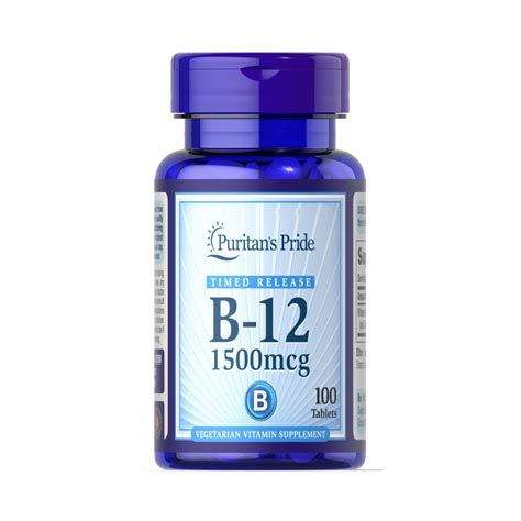 Puritans Pride Vitamin B 12 1500 Mcg Timed Release Holapuritan´s