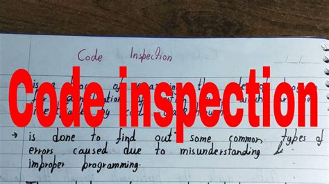 Code Inspectioncode Inspection In Software Engineeringwhat Is Code