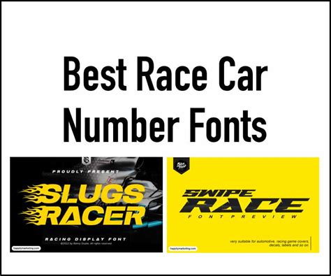 10 Race Car Number Fonts Download Them Now