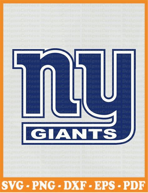 New York Giants Nfl Svg 04 Svg Dxf Cricut Silhouette Cut Etsy