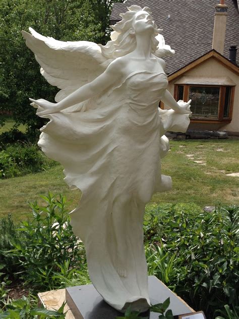 Angel Sculpture At The Edgewood Orchard Garden In Fish Creek Wi Door