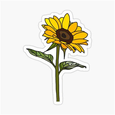 Bumper Stickers Floral Sunflower Decal Paper Stickers Labels And Tags