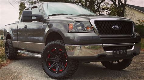 22 Ballistic Off Road Wheels 814 Jester Flat Black With Red Inserts