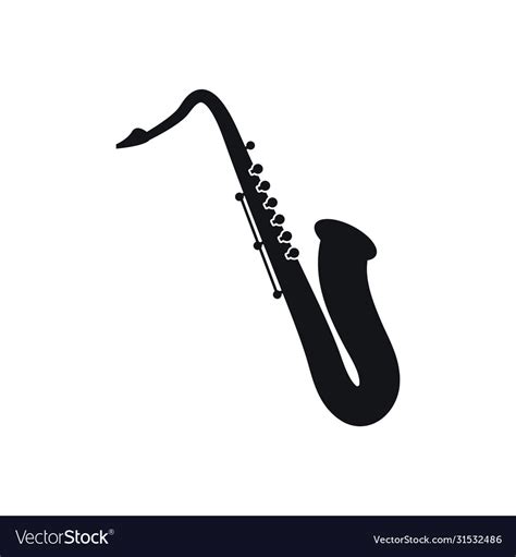 Saxophone Graphic Design Template Isolated Vector Image