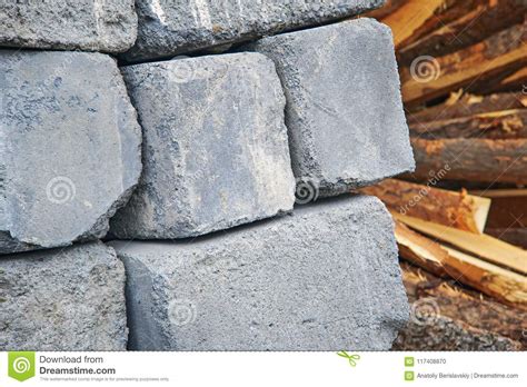 A Pallet of Cinder Blocks stock photo. Image of isolated - 117408870