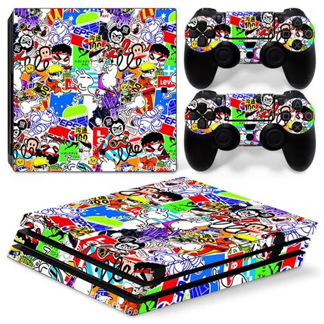Pvc Skin Sticker For Ps4 Pro Console And Controllers Stickers For Ps4