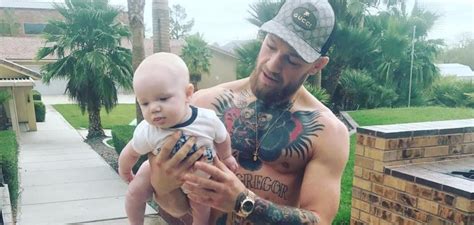 Look Baby Conor Mcgregor Jr Looks ‘boss In Suit Before Dad Fights