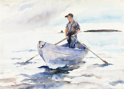 Young Fisherman In A Dory Wyeth Andrew Huntington Museum Wyeth Art