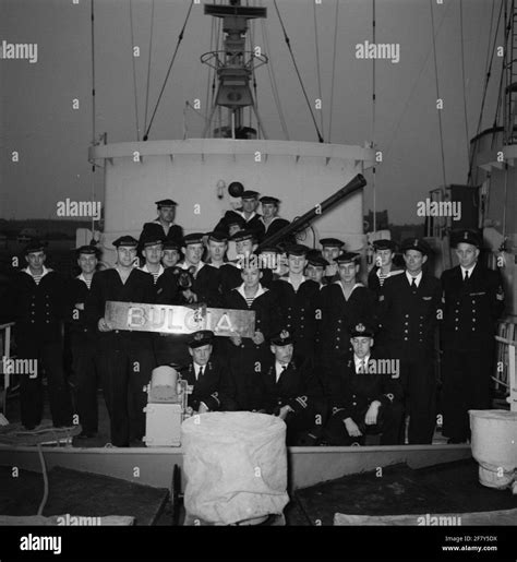 Group Photo From 1957 Of The Patrol Vein Hrms Crew Bulgia P 803