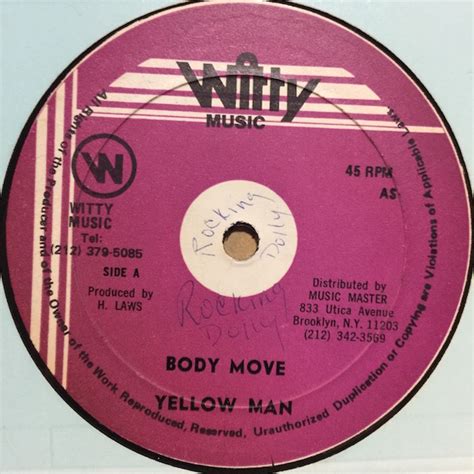 Yellowman Body Move グリーロレコード