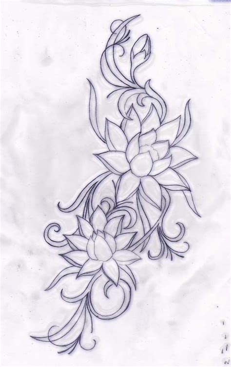 Water Lilly Tribal By Primitive Art Lily Tattoo Design Tattoo Design
