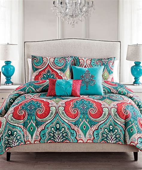 Look At This Teal And Red Casablanca Comforter Set On