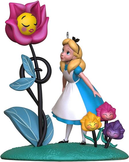 Alice In Wonderland Hallmark Ornament 2021 Features Alice With Flowers
