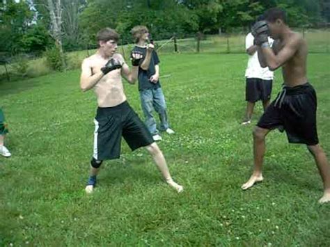 Backyard brawling & outdoor fights. Backyard MMA fight 1 - YouTube