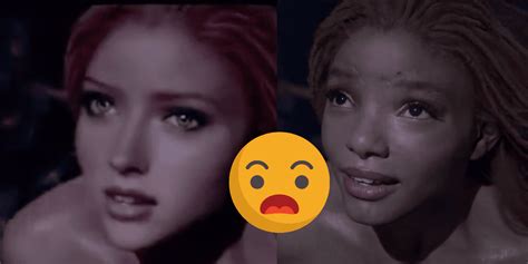 fans use disturbing ai to turn halle bailey white in the little mermaid remake inside the magic