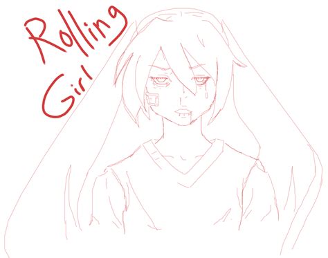 Miku Rolling Girl Sketch By Cultkittyx On Deviantart