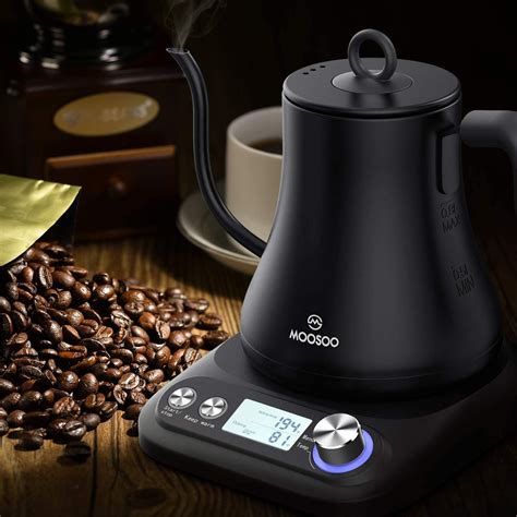 Moosoo Electric Gooseneck Kettle With Variable Temperature