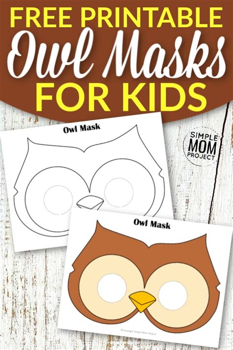 Printable Animal Masks For Kids Simple Mom Project
