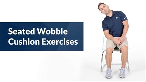 Seated Wobble Cushion Exercises For Balance And Core Strength Youtube