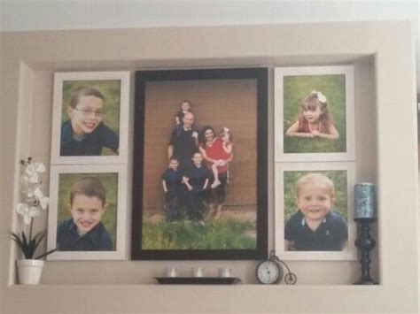 Get more photo about home decor related with by looking at photos gallery at the bottom of this page. Family pictures above the fireplace | Fireplace design ...