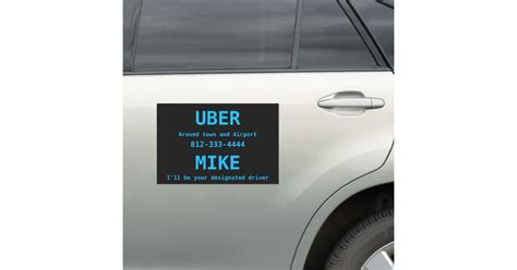 uber driver car door advertisement magnet sign uk