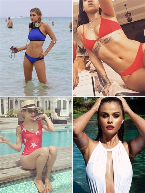 Photos Selena Gomez Bikini Pics Hottest Stars In Red White And Blue