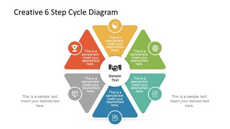 Creative 6 Step Cycle Diagram | Creative powerpoint templates, Templates, Creative powerpoint
