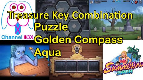 summertime saga golden compass treasure key combination puzzle aqua complete walkthrough