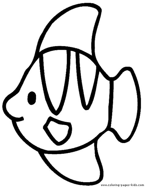 Simple Fish color page.
