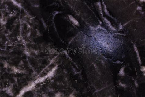 Marble Black Metamorphic Rock Geology Mineral Texture Decorative Stock