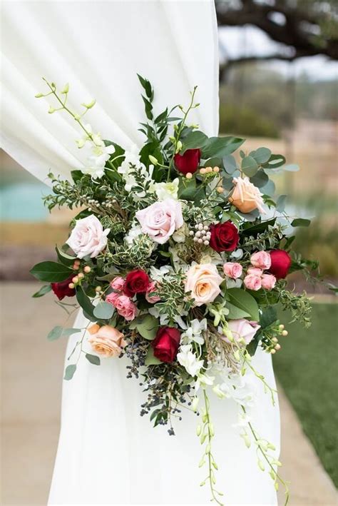 Sprinkle orange and red rose petals down the aisle. Spring Wedding-Pastel Pink Bridesmaid Dresses with Blush ...