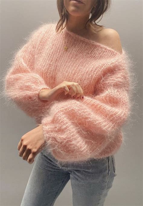 fashion mohair fuzzy mohair sweater knit fashion fluffy sweater