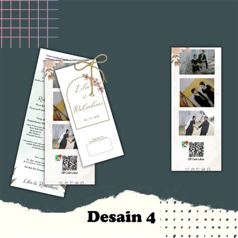 Jual Undangan Pernikahan Hangtag Unik Elegan Simple Murah Undangan