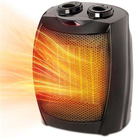 KISSAIR Compact 1500W/750W Space Heater with Thermostat - ETL Certified