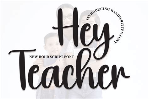 Hey Teacher Font By Andikastudio · Creative Fabrica