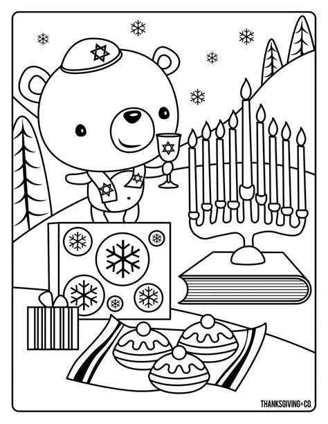 Free Printable Coloring Pages For Hanukkah Printable Templates