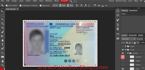 Netherlands Id Card Template In Psd Format Fakedocshop