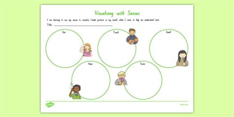 Visualising With All 5 Senses Worksheet Our Senses