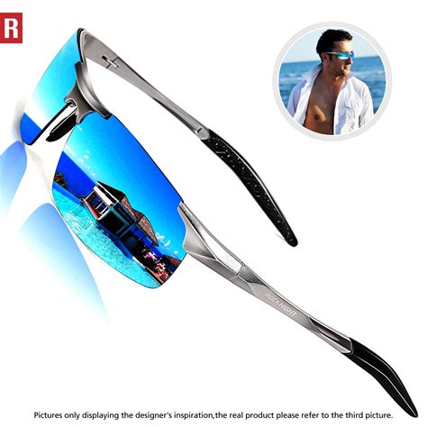 rocknight driving polarized sunglasses for men uv protection mirrored sunglasses ultra