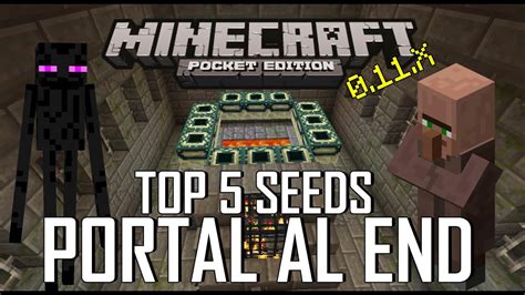Top 5 Seeds Del Portal Al End Con Aldea Minecraft Pe 0140 And 0123
