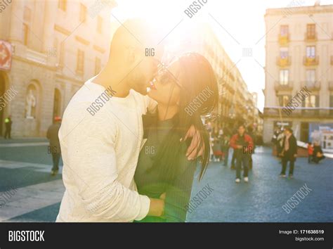 Lovers Kissing On Image And Photo Free Trial Bigstock