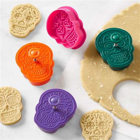 Halloween Sugar Skull Cookie Punches Set Of 4 Halloween Baking