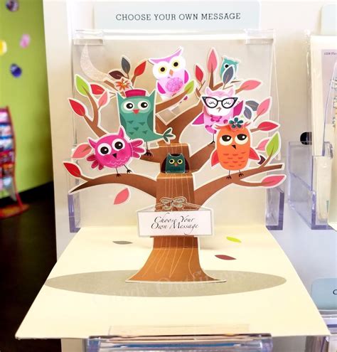 Print or send as ecard for free! Owls - Pop-Up Greeting Card - Personalized Gift - 3 D ...