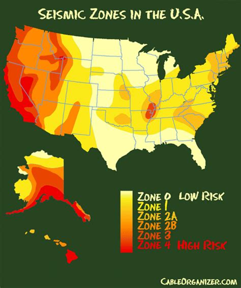 Seismic Zones In The Us