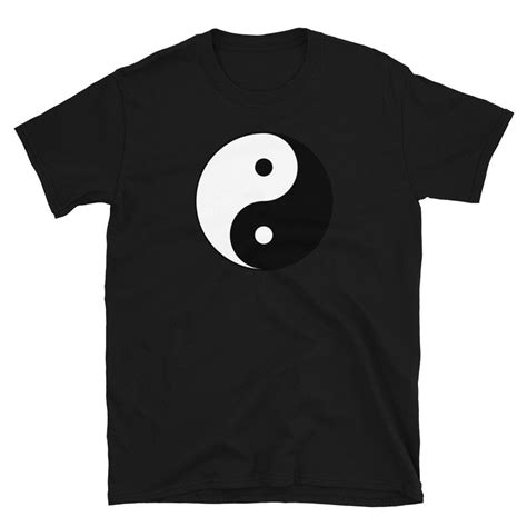 Ying Yang Short Sleeve Unisex T Shirt Yin Yang Tshirt Tshirts Etsy